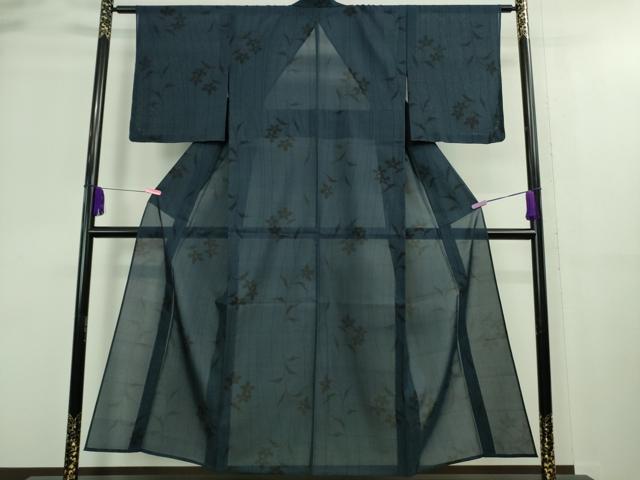 平和屋着物＊極上 夏物 本場大島紬 夏大島 7マルキ 枝花文 逸品 未使用 DZAA8946kh5