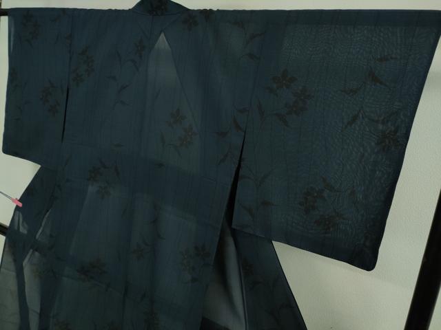 平和屋着物＊極上 夏物 本場大島紬 夏大島 7マルキ 枝花文 逸品 未使用 DZAA8946kh5