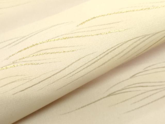 平和屋着物●極上　銀座きしや　塩瀬　九寸名古屋帯　刺繍　霞文　金糸　たとう紙付き　逸品　DZAA8974kh5