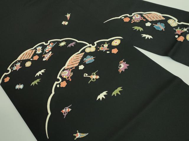 平和屋着物■極上　塩瀬　九寸名古屋帯　雪輪宝尽くし　逸品　DZAA9039kh5