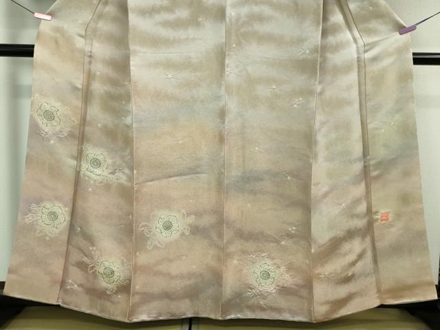 平和屋本店■最高級 初代 久保田一竹 辻が花9個 訪問着・長襦袢セット 暈し染め 金通し地 やまと金ラベル 共箱・反端付き 逸品DZAA9050kh5
