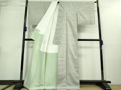 平和屋着物●極上　紅花紬　米沢　紅花物語　佐藤のり子・織　証紙付き　逸品　未使用　DZAA9064kh5
