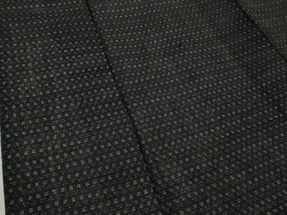 平和屋着物＊極上 夏物 男性 上布 麻 黒地 逸品 DZAA9065kh5