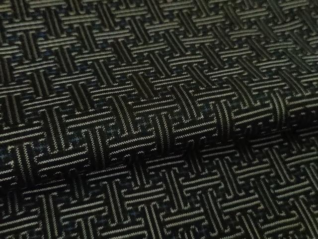 平和屋本店■希少　本場大島紬　龍郷絣　秋名バラ　単衣　作田修二作　証紙付き　逸品　未使用　DZAA9073kh5