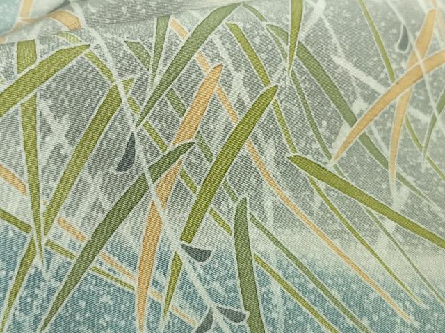 平和屋着物▽極上 京友禅作家 山科春宣 訪問着 単衣 白鷺