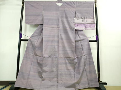 平和屋着物●極上　紅花紬　米沢　新田秀次　紅藍染　証紙付き　逸品　未使用　DZAA9080kh5