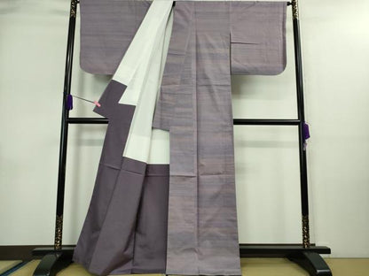 平和屋着物●極上　紅花紬　米沢　新田秀次　紅藍染　証紙付き　逸品　未使用　DZAA9080kh5