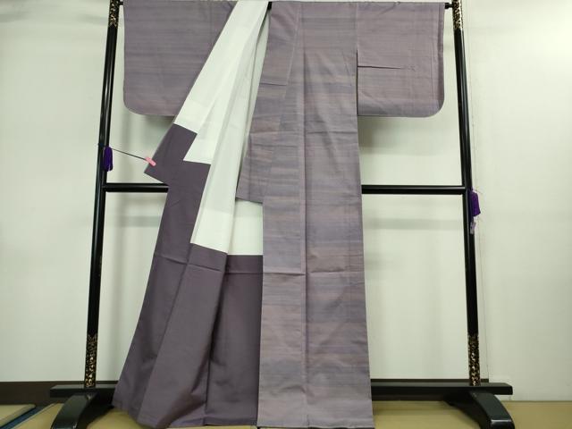 平和屋着物●極上　紅花紬　米沢　新田秀次　紅藍染　証紙付き　逸品　未使用　DZAA9080kh5