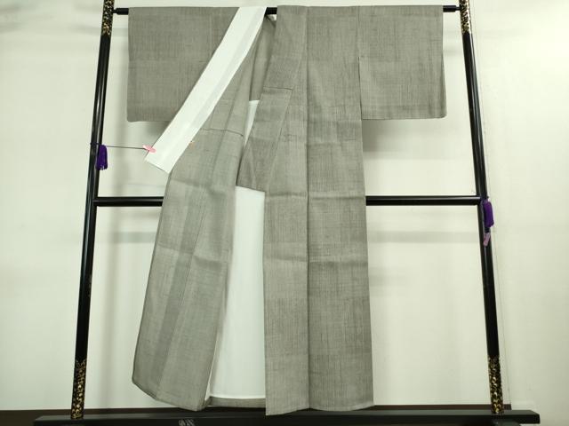 平和屋着物▽極上 紬 単衣 市松 縞 ますいわ屋扱い 逸品 未使用 DZAA9085kh5