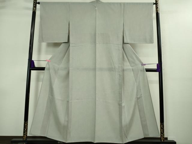 平和屋着物■極上　夏物　江戸小紋　絽　両面染　鮫小紋柄　灰青色×白　西武百貨店扱い　逸品　未使用　DZAA9086kh5