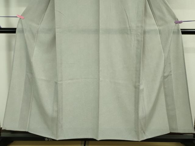 平和屋着物■極上　夏物　江戸小紋　絽　両面染　鮫小紋柄　灰青色×白　西武百貨店扱い　逸品　未使用　DZAA9086kh5
