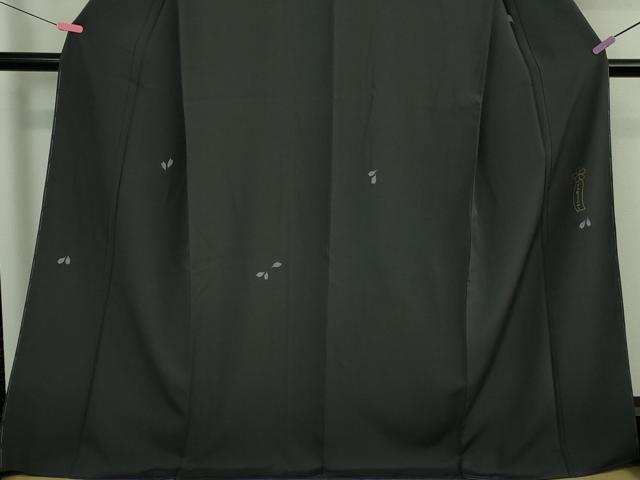 平和屋着物●極上　世界的人形師 辻村寿三郎　ジュサブロー　訪問着　舞桜　伊と幸　羊羹色地　金彩　反端付き　逸品　未使用　DZAA9101kh5