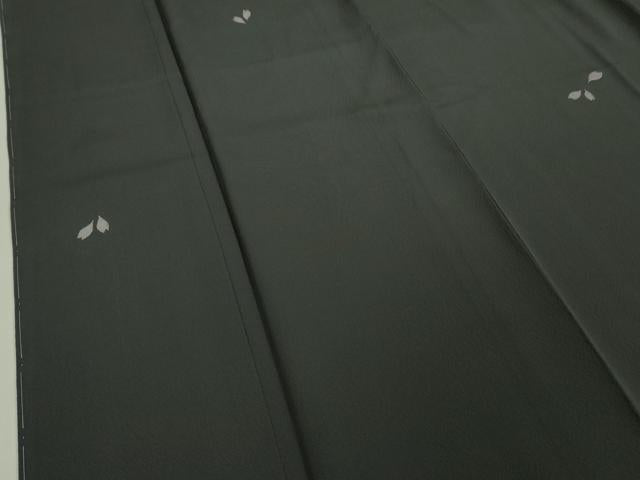 平和屋着物●極上　世界的人形師 辻村寿三郎　ジュサブロー　訪問着　舞桜　伊と幸　羊羹色地　金彩　反端付き　逸品　未使用　DZAA9101kh5