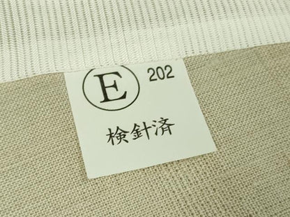 平和屋着物＊極上 夏物 訪問着 生紬 手描き 秋草 鬼灯 ほおずき 蜻蛉 練色地 逸品 未使用 DZAA9102kh5