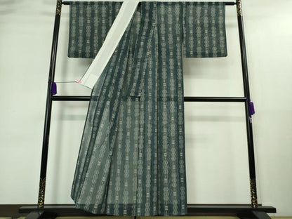 平和屋着物＊極上 夏物 紗紬 絣間道 逸品 DZAA9109kh5