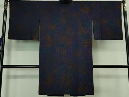平和屋着物∞極上　道中着　単衣　ロング丈　お召地　暈し染め　反端付き　逸品　DZAA9111kh5