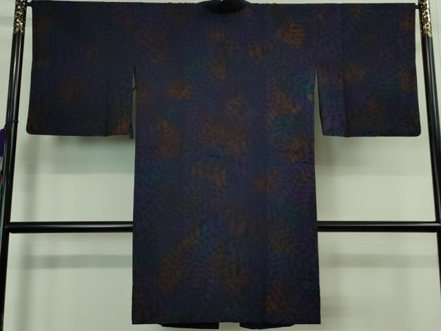 平和屋着物∞極上　道中着　単衣　ロング丈　お召地　暈し染め　反端付き　逸品　DZAA9111kh5