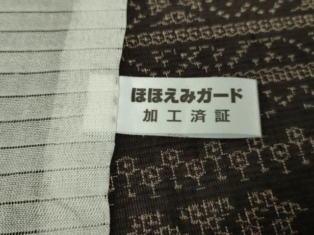 平和屋着物＊極上 夏物 結城紬 夏結城 100亀甲 名物裂 横段文 逸品 DZAA9124kh5
