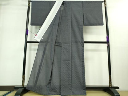 平和屋着物＊極上 夏物 本場大島紬 夏大島 羽風 褐色地 証紙付き 逸品 DZAA9127kh5