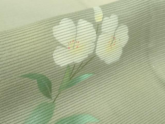 平和屋着物＊極上 夏物 訪問着 絽 風景草花文 肌色地 暈し染め 五泉 反端付き 逸品 未使用 DZAA9132kh5