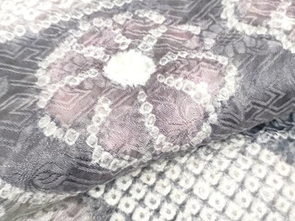 平和屋着物■極上　名門　藤娘きぬたや・総絞り　訪問着　鬘帯花楓文　逸品　未使用　DZAA9142kh5