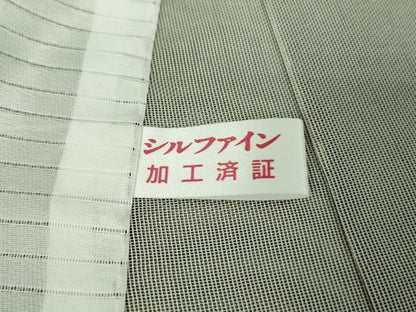 平和屋着物▽極上 訪問着 無双 紗袷 紗×紗 手描き 蟹 カニ 黒地 逸品 未使用 DZAA9163kh5