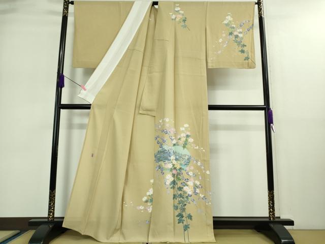 平和屋着物＊極上 夏物 十日町友禅作家 岡村蒼風 訪問着 絽 風景
