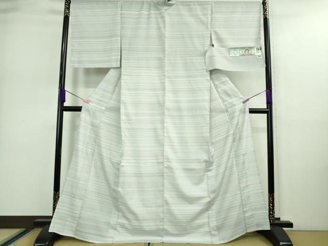 平和屋本店■極上　夏物　薩摩花織　紬　花織瑠璃ぼかし　大迫織物謹製　証紙付き　逸品　新品　DZAA9176kh5