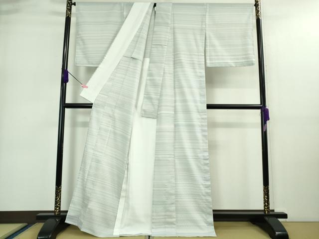 平和屋本店■極上　夏物　薩摩花織　紬　花織瑠璃ぼかし　大迫織物謹製　証紙付き　逸品　新品　DZAA9176kh5