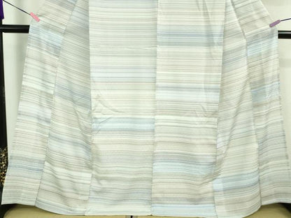 平和屋本店■極上　夏物　薩摩花織　紬　花織瑠璃ぼかし　大迫織物謹製　証紙付き　逸品　新品　DZAA9180kh5