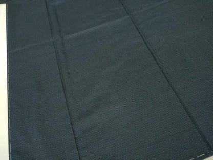 平和屋着物●極上　男性　お召　アンサンブル　濃藍色地　逸品　未使用　DZAA9207kh5