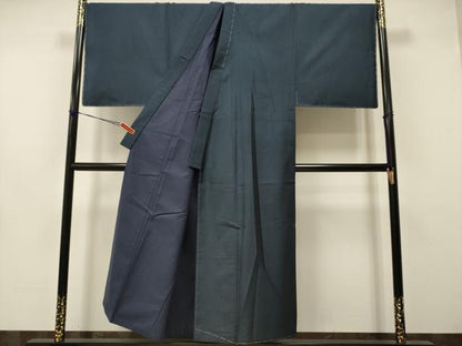 平和屋着物■極上　男性 本場大島紬 アンサンブル　キングサイズ　長襦袢(袷)・長羽織セット　100亀甲　総詰め　逸品　未使用　DZAA9217kh5