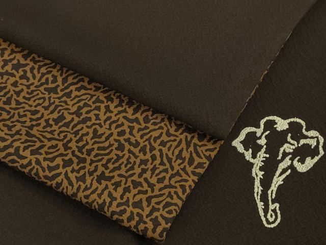 平和屋着物■極上　訪問着　片身替わり　似せ紫色地　鬼しぼ縮緬　逸品　DZAA9218kh5 平和屋着物○極上 訪問着 片身替わり 似せ紫色地 鬼しぼ縮緬