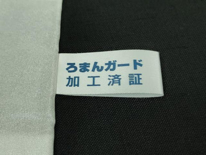 平和屋着物＊極上 夏物 紗紬 笹竹間道 黒地 逸品 DZAA9219kh5