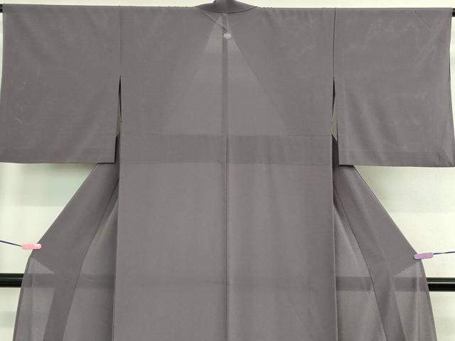 平和屋着物＊極上 夏物 洗える最高級着物 ＜英＞はなぶさ謹製 色無地 絽縮緬 鳩羽色 逸品 DZAA9221kh5