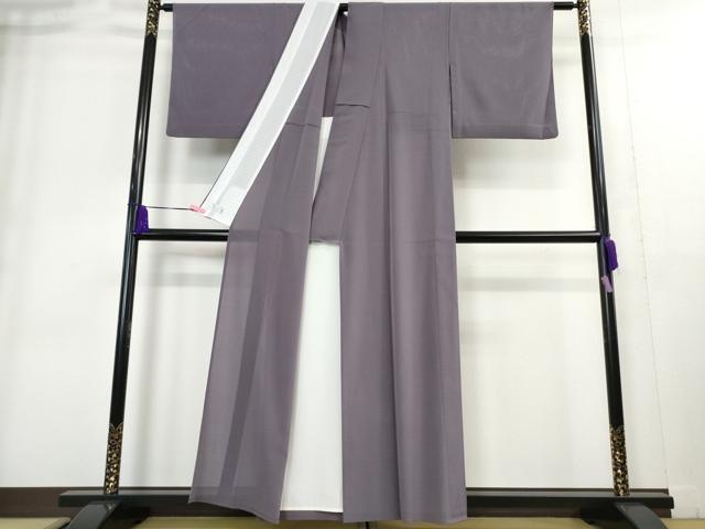平和屋着物＊極上 夏物 洗える最高級着物 ＜英＞はなぶさ謹製 色無地 絽縮緬 鳩羽色 逸品 DZAA9221kh5