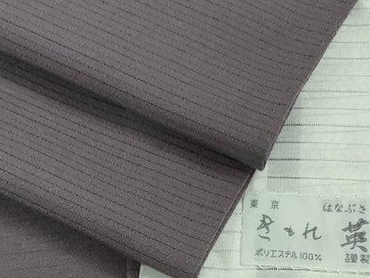 平和屋着物＊極上 夏物 洗える最高級着物 ＜英＞はなぶさ謹製 色無地 絽縮緬 鳩羽色 逸品 DZAA9221kh5