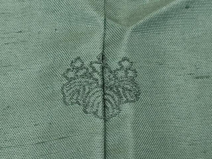 平和屋着物▽極上 石川県指定無形文化財 牛首紬 白山工房 手織り 訪問着 単衣 草葉文 逸品 未使用 DZAA9226kh5