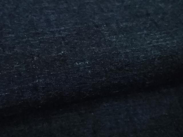 平和屋着物▽極上 本場結城紬 重要無形文化財 単衣 色無地 濃藍色 証紙付き 逸品 未使用 DZAA9234kh5