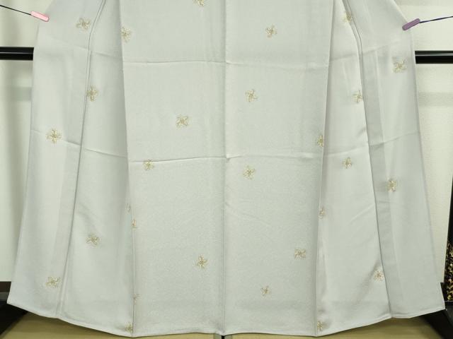 平和屋着物▽極上 小紋 単衣 枝葉文 白菫色地 逸品 未使用 DZAA9239kh5
