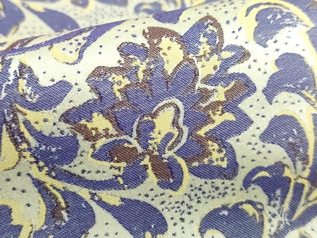 平和屋着物●極上 半幅帯 更紗花文 逸品 DZAA9268kh5