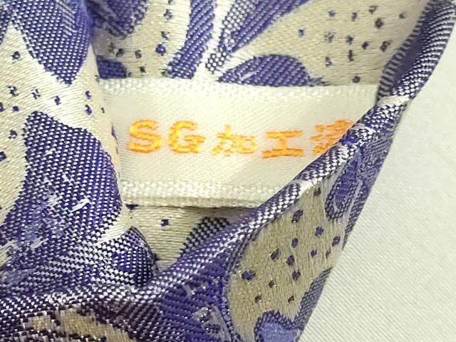 平和屋着物●極上 半幅帯 更紗花文 逸品 DZAA9268kh5