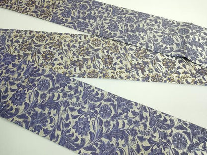 平和屋着物●極上 半幅帯 更紗花文 逸品 DZAA9268kh5