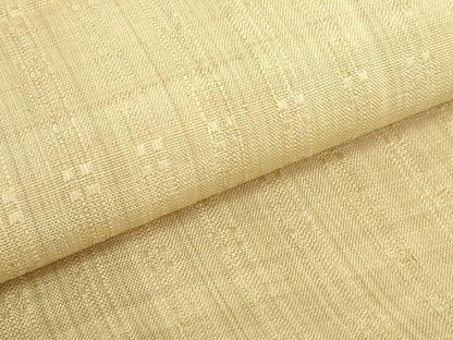 平和屋本店■極上　夏物　芭蕉布　手積み芭蕉糸100％　両面　全通柄袋帯　花織　矢羽　証紙付き　逸品　DZAA9288kh5