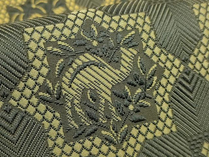 平和屋着物●極上 1897年創業 名門岡野 本場筑前博多織 千年工房 八寸名古屋帯 鹿花文 逸品 DZAA9290kh5