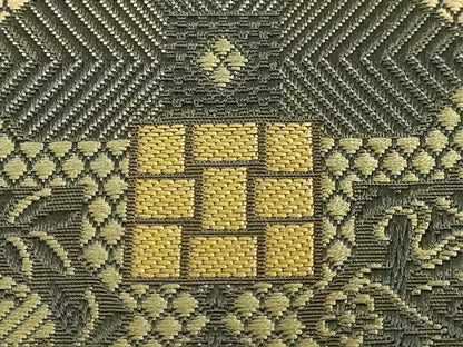 平和屋着物●極上 1897年創業 名門岡野 本場筑前博多織 千年工房 八寸名古屋帯 鹿花文 逸品 DZAA9290kh5