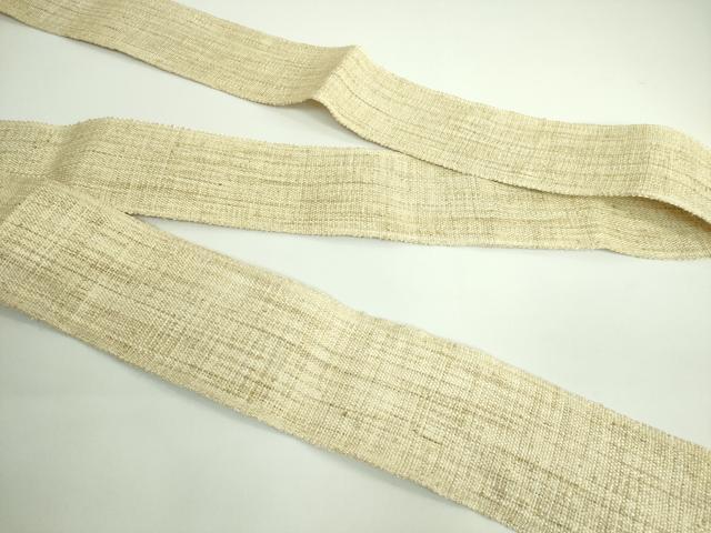 平和屋本店■希少　夏物　男性　角帯　葛科布　手織り　近江屋織物　共箱付き　逸品　DZAA9324kh5