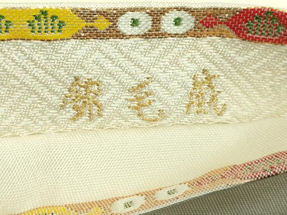 平和屋本店●極上　太鼓柄　本袋帯　龍村平蔵柄　威毛錦　金銀糸　逸品　DZAA9332kh5