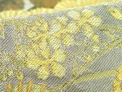 平和屋着物●極上　西陣　川島織物　六通柄　本袋帯　草花文　金銀糸　逸品　DZAA9339kh5
