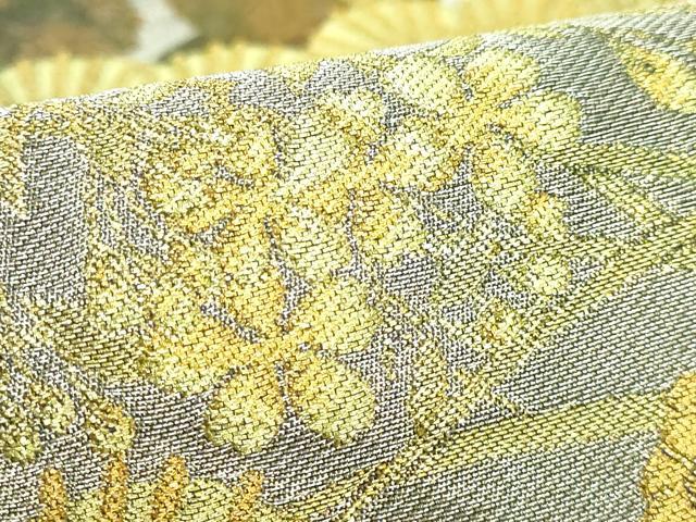 平和屋着物●極上　西陣　川島織物　六通柄　本袋帯　草花文　金銀糸　逸品　DZAA9339kh5